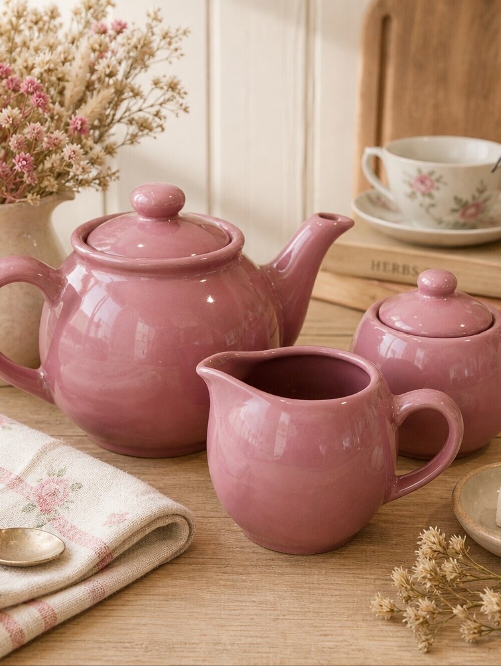 Vintage Pink Porcelain Tea Set – Old Amsterdam Porcelain Works